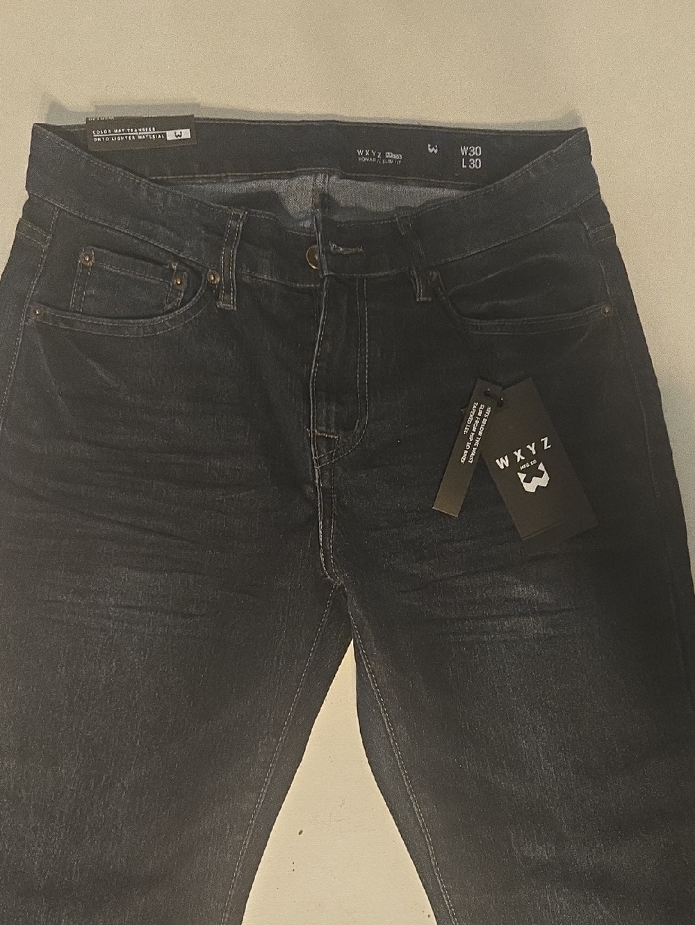 WXYZ Men's Slim Straight Jeans in Dark Blue - W30 L30